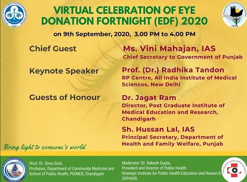 Virtual Celebration of Eye Donation Fortnight (EDF) - Dr. Sonu Goel