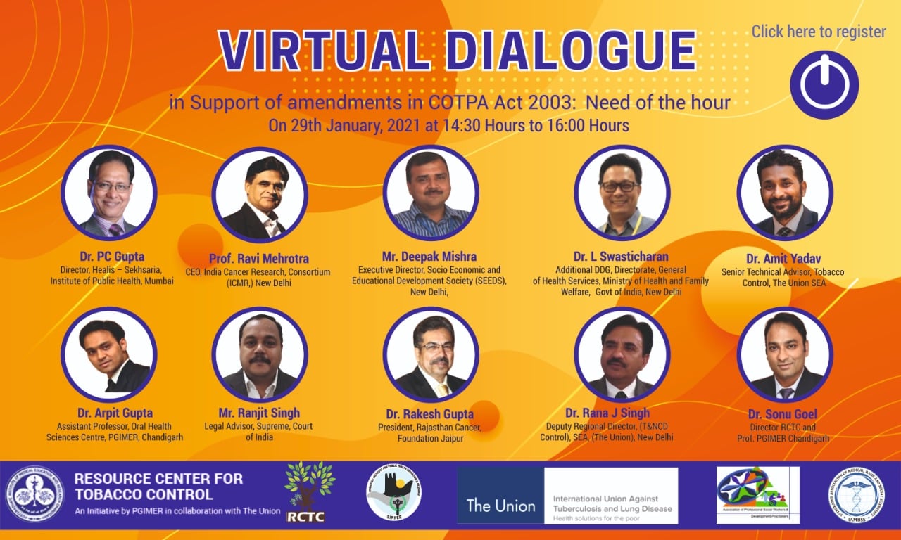 Virtual dialogue in support of amendments in COTPA Act 2003