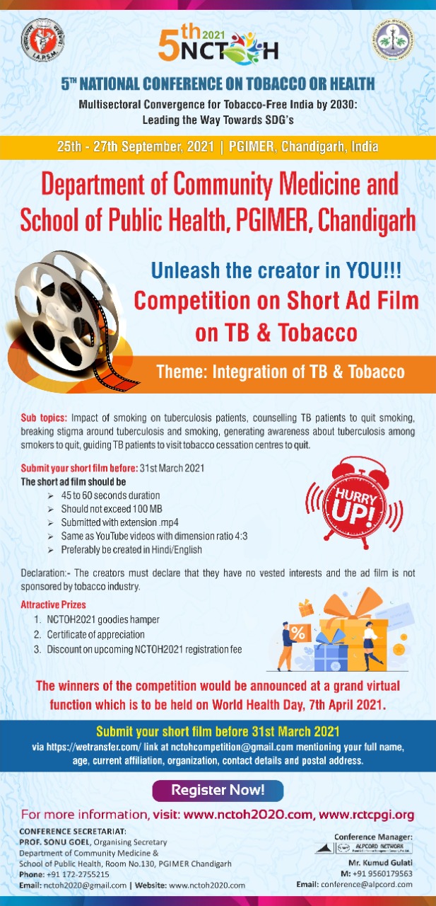 Competition on Short Ad Film on TB & Tobacco