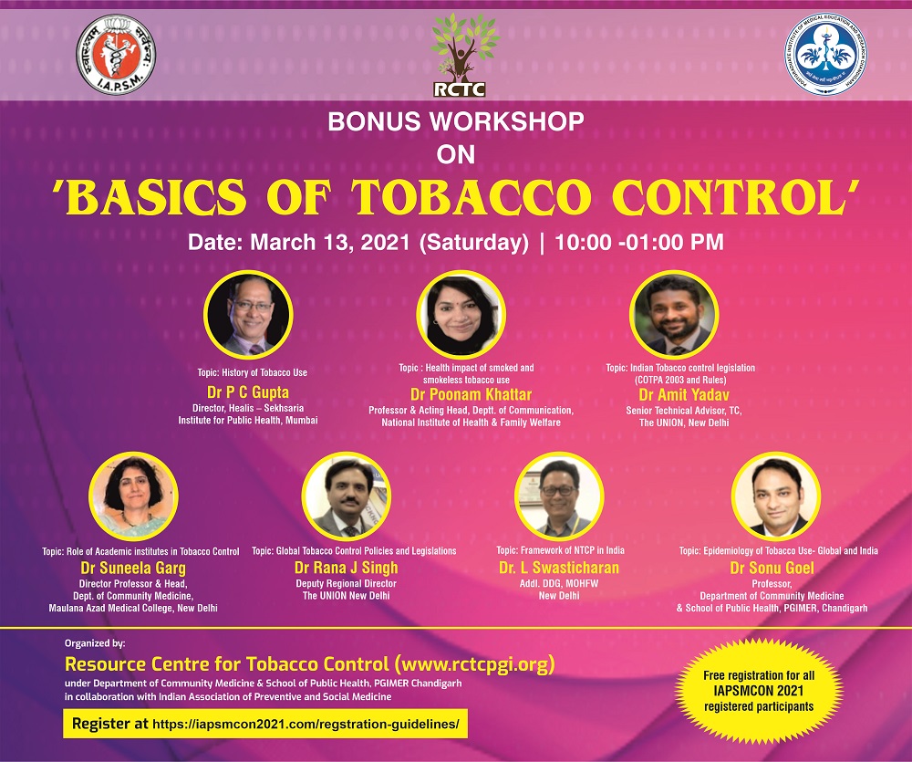 Bonus Workshop on Basics of Tobacco Control