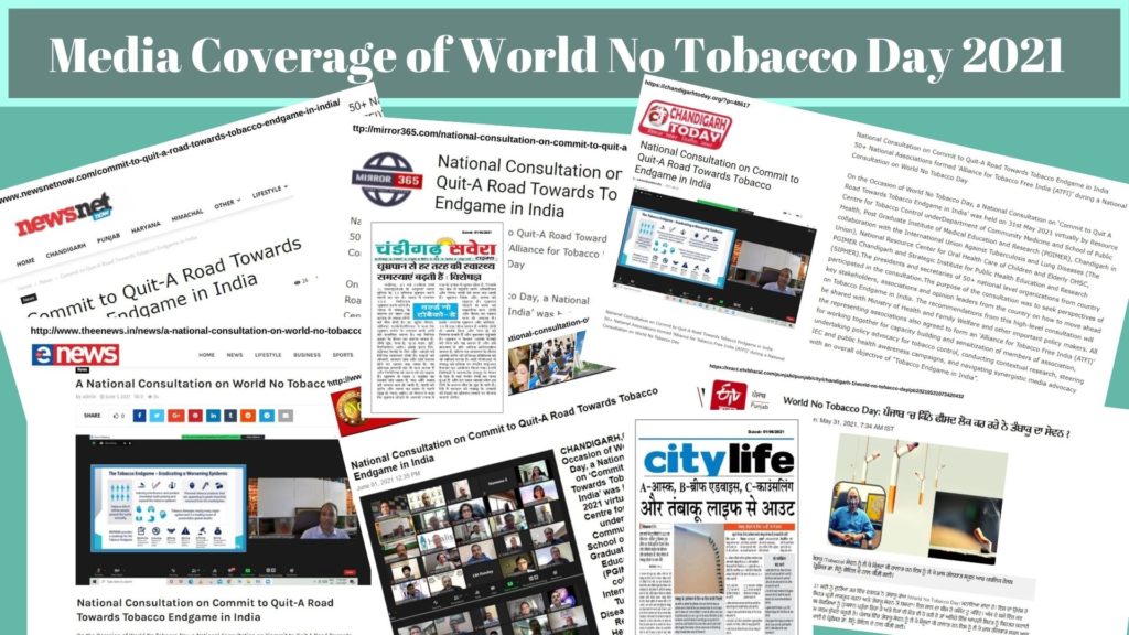 Media coverage of world no tobacco day 2021