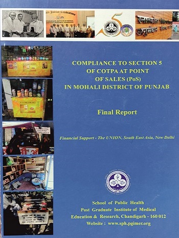 Assessment	of Compliance of prohibition of advertisement at ‘Point of Sale’ as defined under Section-5 of COTPA 2003 and subsequent rules in District Mohali, Punjab