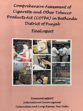 Comprehensive Assessment of Cigarette And	Other	Tobacco Products Act (COTPA) in Bathinda	District	of Punjab