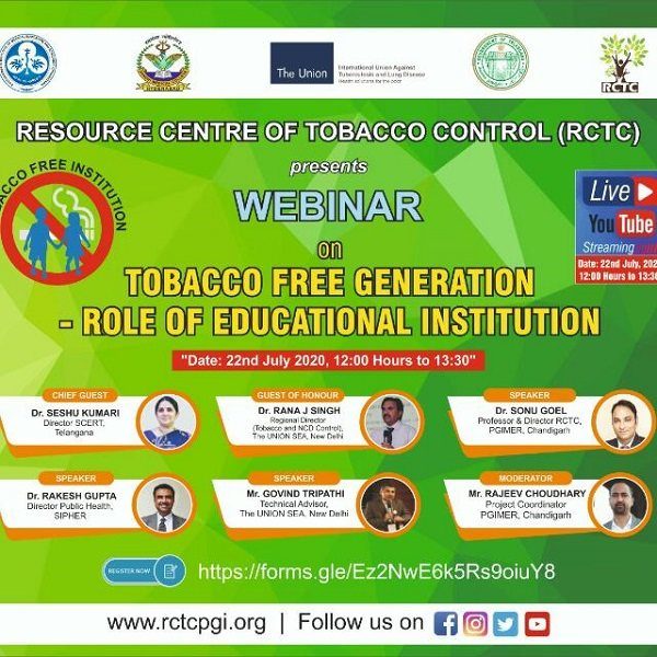 Tobacco free generation role of educational institute